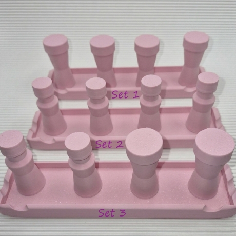 Mal- und Modellierhilfe – Basisplatte mit 4 Stempeln