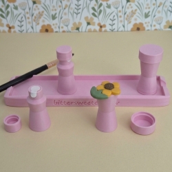 Mal- und Modellierhilfe – Basisplatte mit 4 Stempeln