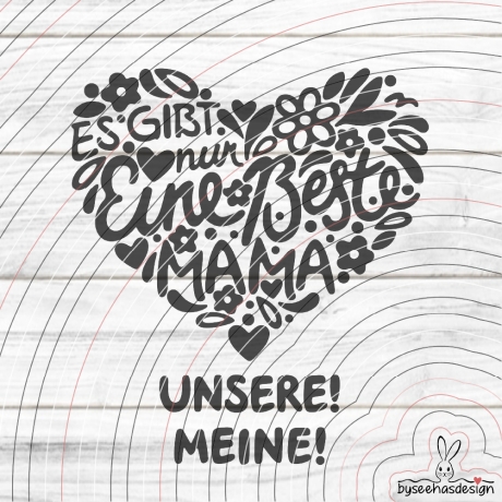 Mamaherz Plotterdatei SVG DXF