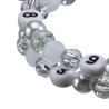 Stillarmband White Four Beads I