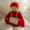 TausendschönStoffpuppen: Winterkind rot