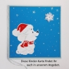Kinder-Weihnachtskarte frohe Weihnachten Festtag-Karte mit Maus