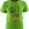 Kinder Kurzarm T-Shirt MEERJUNGFRAU personalisiert mit Name +Zahl