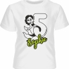 Kinder Kurzarm T-Shirt MEERJUNGFRAU personalisiert mit Name +Zahl