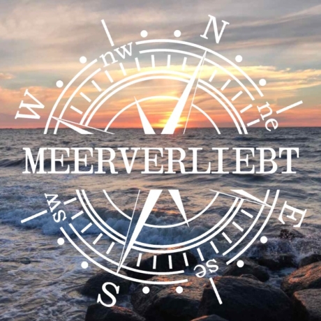 Aufkleber Kompass Meerverliebt 70cm - 120cm