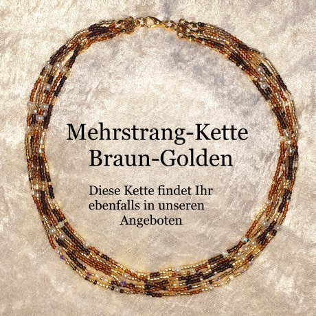 Mehrstrang-Kette Kette mit mehreren Stängen Perlen-Kette Kurzkett