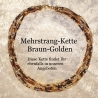 Mehrstrang-Kette Kette mit mehreren Stängen Perlen-Kette Kurzkett