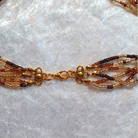 Mehrstrang-Kette Perlen-Kette Kurzkette mit mehreren Strängen