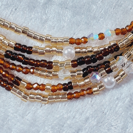 Mehrstrang-Kette Perlen-Kette Kurzkette mit mehreren Strängen