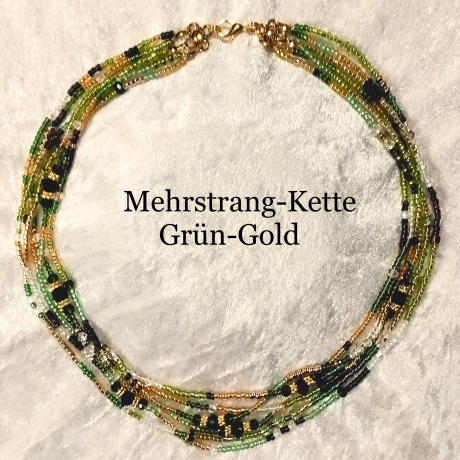 Mehrstrang-Kette Kette mit mehreren Stängen Perlen-Kette Kurzkett
