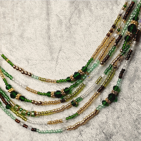 Mehrstrang-Kette Kette mit mehreren Stängen Perlen-Kette Kurzkett