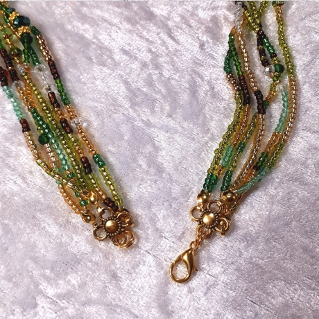 Mehrstrang-Kette Kette mit mehreren Stängen Perlen-Kette Kurzkett