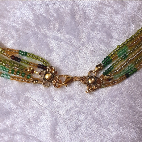 Mehrstrang-Kette Kette mit mehreren Stängen Perlen-Kette Kurzkett