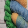 Handgefärbte Kuschel(socken)wolle MerNy 21/42 - 100+20 g - 