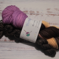 Handgefärbte Kuschel(socken)wolle MerNy 21/44 - 100+20 g -  Handgefärbte Kuschel(socken)wolle MerNy 21/44 - 100+20 g -