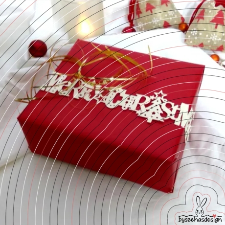 Merry Christmas Band Plotterdatei SVG DXF 