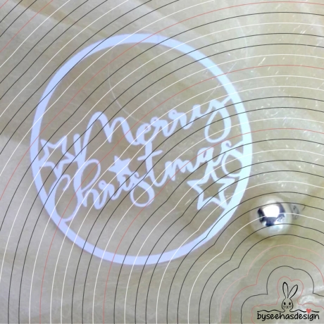Merry Christmas Kreis Plotterdatei SVG DXF 