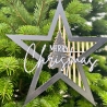 Weihnachtsstern z. Aufhängen, 3D-Druck Deko Tannenbaum Schriftzug
