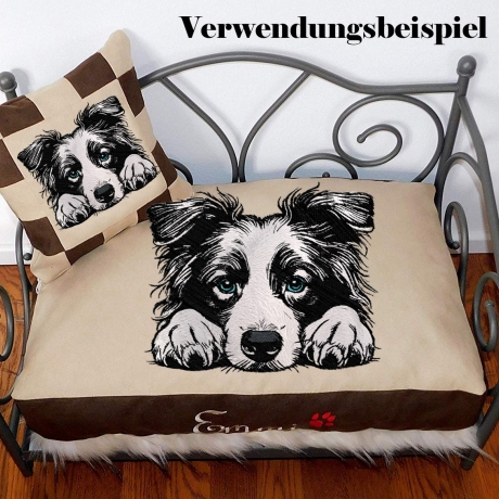 NEU Stickdatei Applikation Border Collie Vera Lunachild
