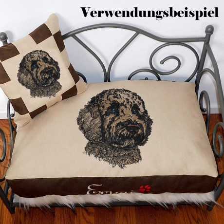 NEU Stickdatei Applikation Golden Doodle Chooper