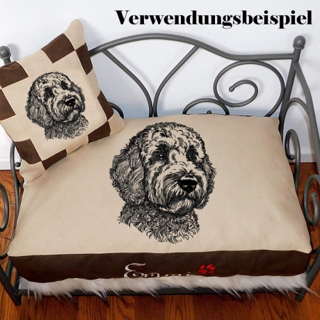 NEU Stickdatei Golden Doodle Chooper Hund 