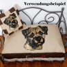 NEU Stickdatei Applikation Border Terrier Jacke