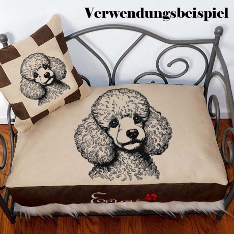 Stickdatei Pudel  Hund Darsy Sofortdownload Lunachild