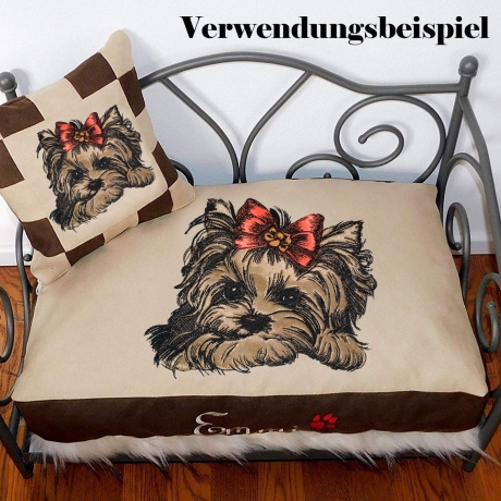 NEU Stickdatei Applikation Yorkshire Terrier Lisa Lunachild