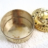 Vintage Schöne alte Metalldose goldfarben aus den 60er Jahren