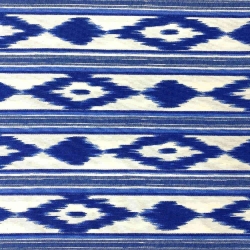 Hochwertige Meterware Telas de Lengua Indigoblau 