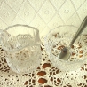Vintage Milch & Zucker-Set mit Löffelchen 70er Jahre