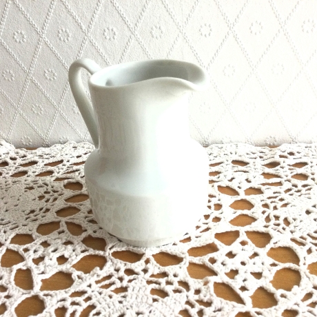 Vintage Milchkännchen weiß von Winterling Röslau 70er Jahre