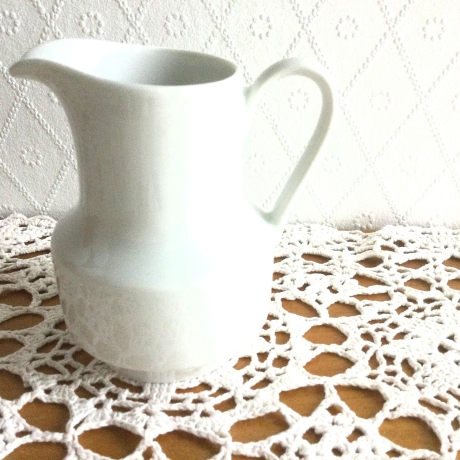 Vintage Milchkännchen weiß von Winterling Röslau 70er Jahre