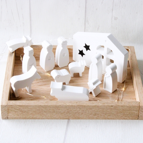Krippe * Mini * Weihnachten * Hygge * Deko * Skandinavisch