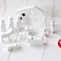 Krippe * Mini * Weihnachten * Hygge * Deko * Skandinavisch