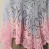 Zartes Dreiecktuch, Stola, Handgestrickt