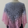 Zartes Dreiecktuch, Stola, Handgestrickt