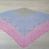 Zartes Dreiecktuch, Stola, Handgestrickt