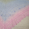 Zartes Dreiecktuch, Stola, Handgestrickt