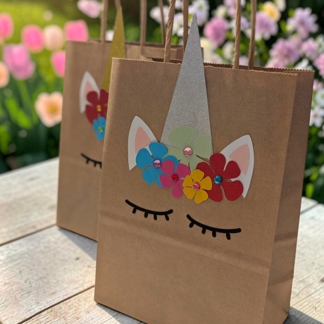 DIY Mitgebseltüten Geburtstag Einhorn | Bastelset 