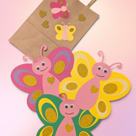 DIY Mitgebseltüten Geburtstag Schmetterling | Bastelset 