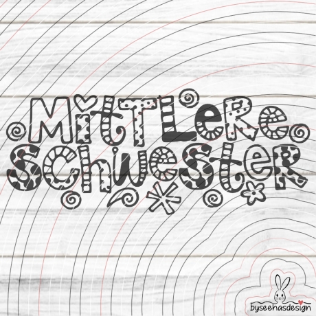 Mittlere Schwester Plotterdatei SVG DXF