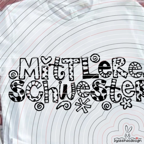 Mittlere Schwester Plotterdatei SVG DXF