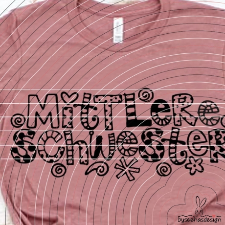 Mittlere Schwester Plotterdatei SVG DXF