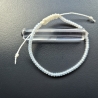 Miyuki Glasperlen Armband opalithfarben Goldschimmer
