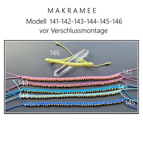 Modell 141 Makramee Armband, Freundschaftsband, Textilschmuck