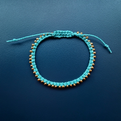Modell 144 Makramee Armband, Freundschaftsband, Textilschmuck