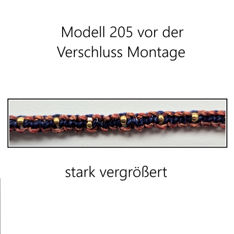 Modell 205 Makramee Armband, Freundschaftsband, Textilschmuck