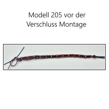 Modell 205 Makramee Armband, Freundschaftsband, Textilschmuck