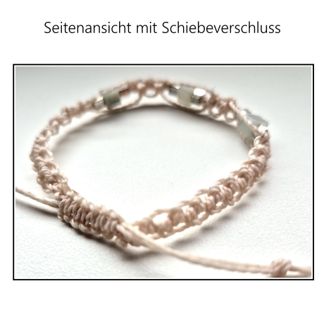 Modell 213 Makramee Armband, Freundschaftsband, Textilschmuck
